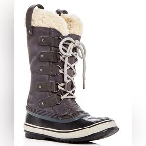 SOREL Women’s Joan of Arc Suede & Shearling Cold Weather Boots Sz 6 Waterproof
